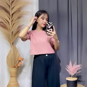 CRS - VIERA HORNET KNIT CROP TOP -