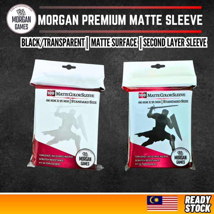 【Morgan Games】[Ready Stock] 100 Pieces Morgan Premium Matte Sleeve 66mm ...