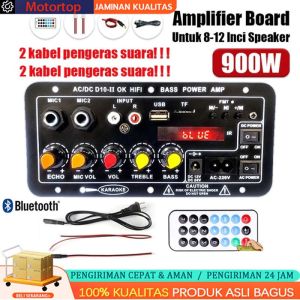 【COD】Amplifier Board Audio Bluetooth USB Radio TF DIY Subwoofer D3 D10 D30 Karaoke Power Stereo Bass Audio FM Papan Penguat Bluetooth Digital Penguat Suara Stereo(Model terbaru)
