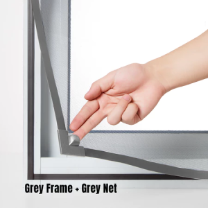 Adjustable Customize Magnetic Window Screen with frame Washable cover Curtain Anti Fly Anti Insect