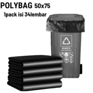 HD Plastik Sampah | Uk.（0.03/0.45 ）40 x 60 | 50 x 75 | 60 x 100 | 80 x 100 | 90 x 120 | 100 x 120 | (1Pack) Plastik Packing Besar Grabage Bag Trash Bag Teba Anti Sobek| Kantong Sampah Hitam |Termurah Pabrik Grosir