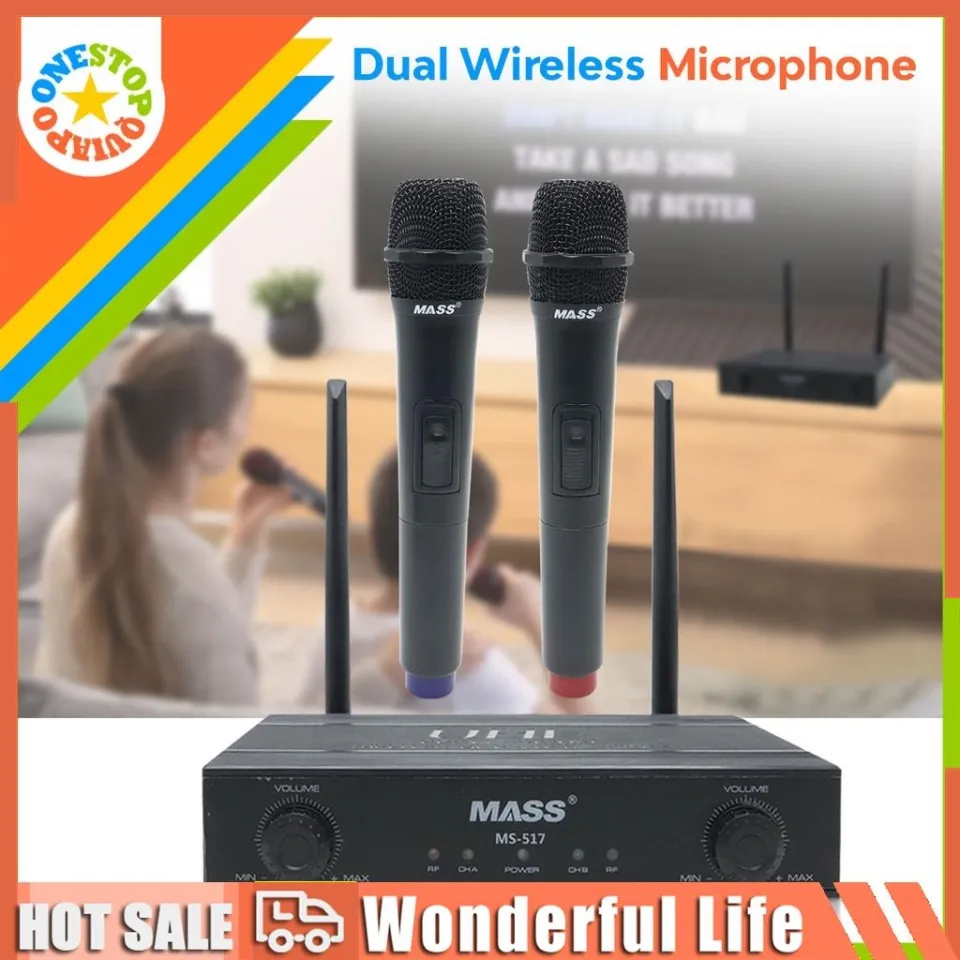 OSQ Mass Dual Wireless Microphone MS 516 MS 517 Lazada PH