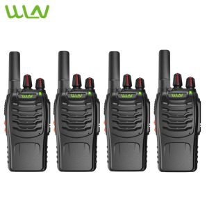 WLN KD-C888D 5W Portable Two Way Walkie Talkie Radio VHF/UHF 400-470MHz- SET OF 4