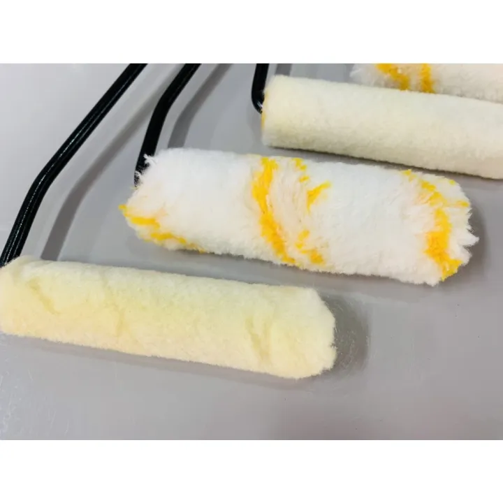 ลูกกลิ้งทาสีเล็ก 4" ด้ามยาว ลูกกลิ้งทาสีเล็ก 4" ด้ามยาวขนขาว 17" 26 ...