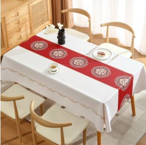 Stainresistant waterproof tablecloth for New Year
