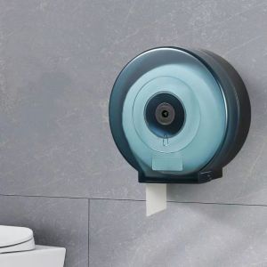 QUERIDO Wall-Mounted Toilet Paper Storage Box Plastic Large Capacity Paper Towel Box Bathroom Organizer Waterproof Tissue Dispenser Bathroom