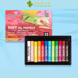 Bút Sáp dầu siêu mềm Giorgione 12/24/36/48 Soft Oil Pastels Màu sáp dầu cho Học sinh Hoạ Sĩ Vẽ tranh nổi