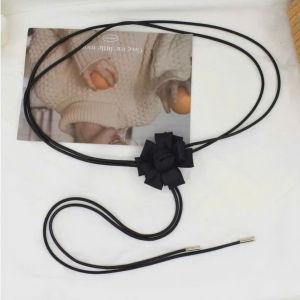 Đai váy dây bện hoa vải lưới dây thắt eo nylon da rắn đính hoa