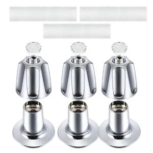 Completes Shower Handle Replacement Set Plastic Reliable Knob set Comprehensive Bathroom Knob for Bathtub & Shower Knobs