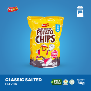 Chops To Go Hand-Crafted Potato Chips - Classic Salted Flavor 80g