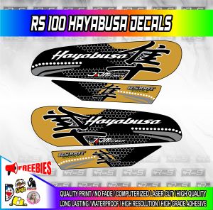 RS 100 YAMAHA HAYABUSA DECALS HD PRINT (MORE COLORS AVAILABLE)