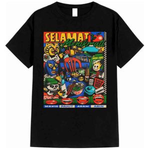 KurniaKaos T-Shirt Kaos Atasan Distro Motif SELAMAT MENIKMATI bahan 24s