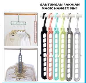 Hanger gantungan 9 in 1 gantungan hanger multifungsi 9 susun