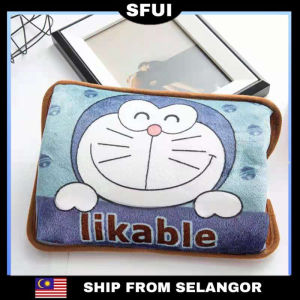 SFUI Portable Ball Eye Totoro Hot Water Bag Warm Water Bag Period Hot Water Bag Electric Hot Bag for Period Pain