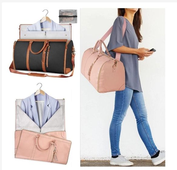 Folding Suit Storage Bag, Large Capacity PU Leather Hand Luggage Bag, Multi  Function Travel Bag Lazada PH