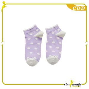 ONE-P599 Kaos Kaki Ankle Wanita Motif Beruang Ungu Kaos Kaki Semata Kaki / Kaus Kaki Pendek Fashion Korean Purple Bear Socks Import