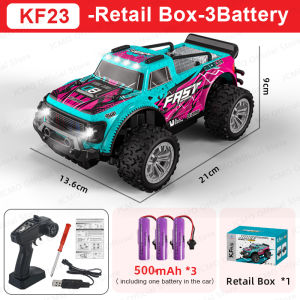 JDD【In stock】【Original Available】KF23 / KF24 RC Car High Speed Vehicle 20KM/H RC Drift Car with Lights Off-Road Racing Car Trucks for Chiildren Toy Car Gifts