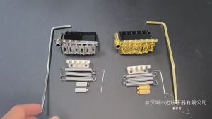 Professional Electric Guitar Bridge With Upgraded Hardened Baseplate and Vacuum Electroplated Saddles for Guitar