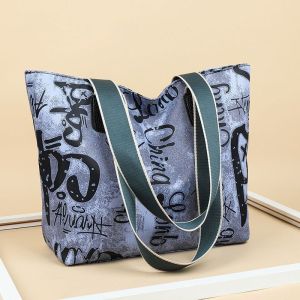 Large-capacity Oxford Cloth Printed Tote Bag Women Shoulder Bag