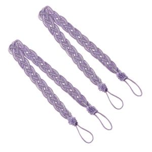 WILLUCK Durable Hold Simple Braided Tiebacks Tie Backs Curtain Holder Rope Satin Voile Strap