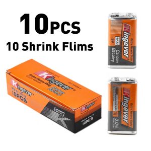Kingever 100% Orignal 1pcs/Shrink Extra Heavy Duty 6f22 9v Battery
