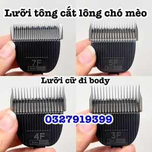Codos Lưỡi Cữ Đi Body - Lưỡi Tông Cắt Lông Chó Mèo Codos-CP9600/9200/9700 L3 Titanium Không Gỉ Sắc Bén Thay Thế Tông Đơ Codos
