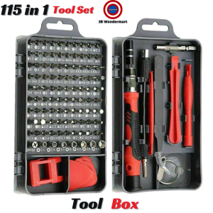 115 In 1 Multifunctional Magnetic Precision Screwdriver Set Alat Pembaikan Phone Repair Tool Kit for Tablet Laptop Watch