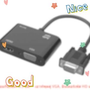 VGA To HDMI-compatible/VGA Adapter 1 in 2 Out VGA Splitter Converter for Computers Desktops Laptops Computer Monitor Projector