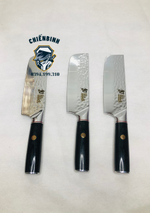 Dao thái 3 lớp thép Damacus bếp Nhật hiệu SHUNKAI (30mm) - Chiến Binh Store 2510