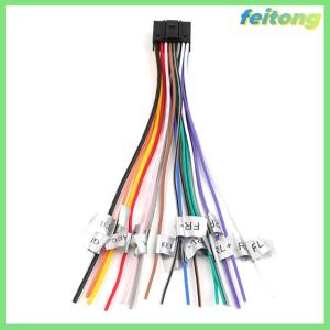 【feitong】🚕🚕【HOT SALE】 Universal Power Horn Wire Plug 16 Pins Car Audio Wiring Harness Adapter Plug Auto Stereo Connector For Radio CD DVD