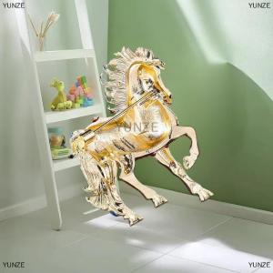 [COD] YUNZE Tinh Tế Rhinestone Chạy Ngựa Trâm Cài Cho Phụ Nữ Người Đàn Ông 4-Màu Men Động Vật Trâm Pins Năm của Ngựa Đảng Đồ Trang Sức Quà Tặng
