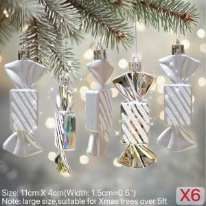 Believe 12pcs Premium Xmas Tree Decor: Candy Cane Christmas Decor Candy Christmas Decorations White Candyland Christmas Tree Decorations Candy Cane Stick Long Candy Ornaments Christmas Flowers Decorations – Best Xmass Decoration Sale