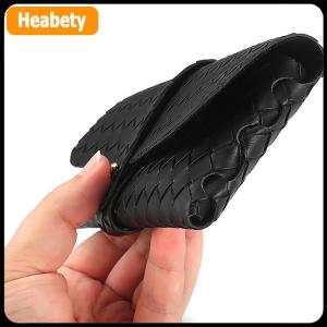 【2-3 days delivery】 1Pc Twist Braided Leather Glasses Case Snap Rope Belt Portable Sunglasses Glasses Case Storage Box Sunglasses Case