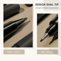 Deli Permanent Marker / Spidol Permanen Double Tip Dapat Menulis Disegala Permukaan 6823. 