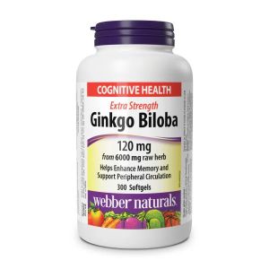Viên uống bổ não Ginkgo Biloba 120mg của Webber Naturals