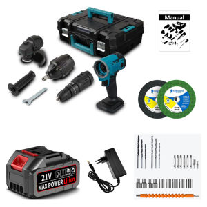 9 In 1เครื่องขัดกระดาษทรายแบบลูกสูบชุดไขควงปืนประแจกระแทกสว่านไร้สายไร้แปรงมัลติฟังก์ชันชุดอุปกรณืไฟฟ้า DIY นชุดกล่องเครื่องมือ อเนกประสงค์ Reciprocating Saw แบบไร้แปรงถ่า ไขควงไฟฟ้า Oscillating เครื่องมือช่างอเนกประสงค์ 48V เครื่องเป่าช่อง เครื่องมือสว่า