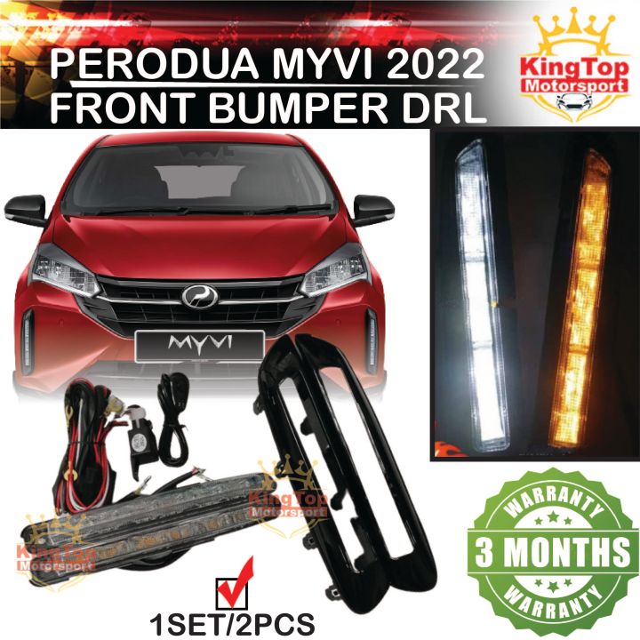 PERODUA MYVI 2022 MYVI NEW OEM FRONT BUMPER LED DAYLIGHT LED DAYTIME