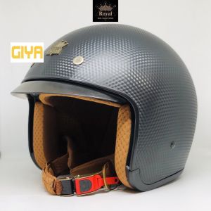 MŨ BẢO HIỂM KÍNH ÂM LÓT THÁO RỜI CHÍNH HÃNG ROYAL M139 CARBON(MÀU KÍNH TRÀ KHÓI)