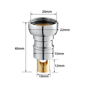 1/2" Washing Machine Faucet Adapter Nozzle Full-automatic Anti Falling Water Stop Valve Adapter