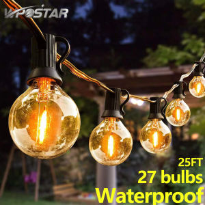 25FT G40 String Waterproof Indoor/Outdoor Fairy Lights Patio String Light Wedding Xmas