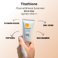 Titathione Sunscreen Spf 50+++/PA+++ Mineral/Physical Zinc Oxide, Titanium Dioxide Sunscreen for Face and Body. 