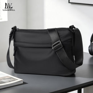 LouisWill Men Bag Fashion Shoulder Bag Cross Body Bag Casual Handbag Multiple Pocket Design Large Capacity Waterproof Lightweight Casual Sport Street Bag