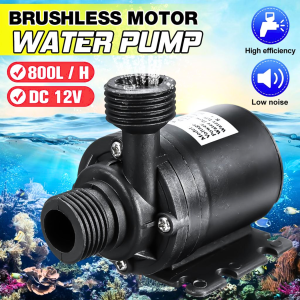 READY Taffware Pompa Air celup dc 12 volt 22W 800 liter Aquarium Mini kolam Ikan Submersible 12V5M