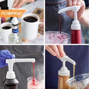 【PCWFKef】 1PC Syrup bơm Dispenser thay thế nước sốt áp lực vòi phun chai bơm container cho cà phê nhà bếp gia vị chất lỏng