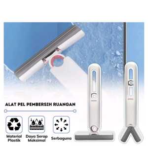 Alat Pel Mini Mop Portable Pembersih Ruangan Wiper Pembersih Lantai Layar Kaca Meja Cermin