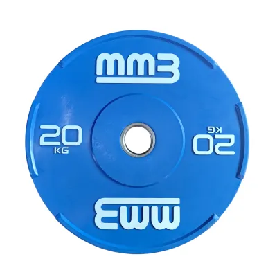 MMB Olympic Coloured Bumper Weight Plate Plates Black Bumper Plate Sets CrossFit