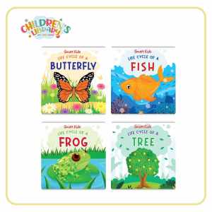 Childrens Library - Smart Kids Life Cycle / Board Book / Set / Early Learning Books For Toddlers / Science Book / Childrens Book