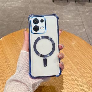 Casing untuk Reno 8 5G / Reno 8T 5G / Reno 8T 4G Soft Case MagSafe magnet wireless plating Casing Cover