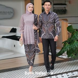 Batik Nafastore Couple Almira Tunik Set Kebaya Couple Pasangan Tunangan kondangan Wisuda lamaran