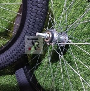 Roda sepeda BMX ban jumbo 20x3.00 KENDA velg ALLOY full hitam